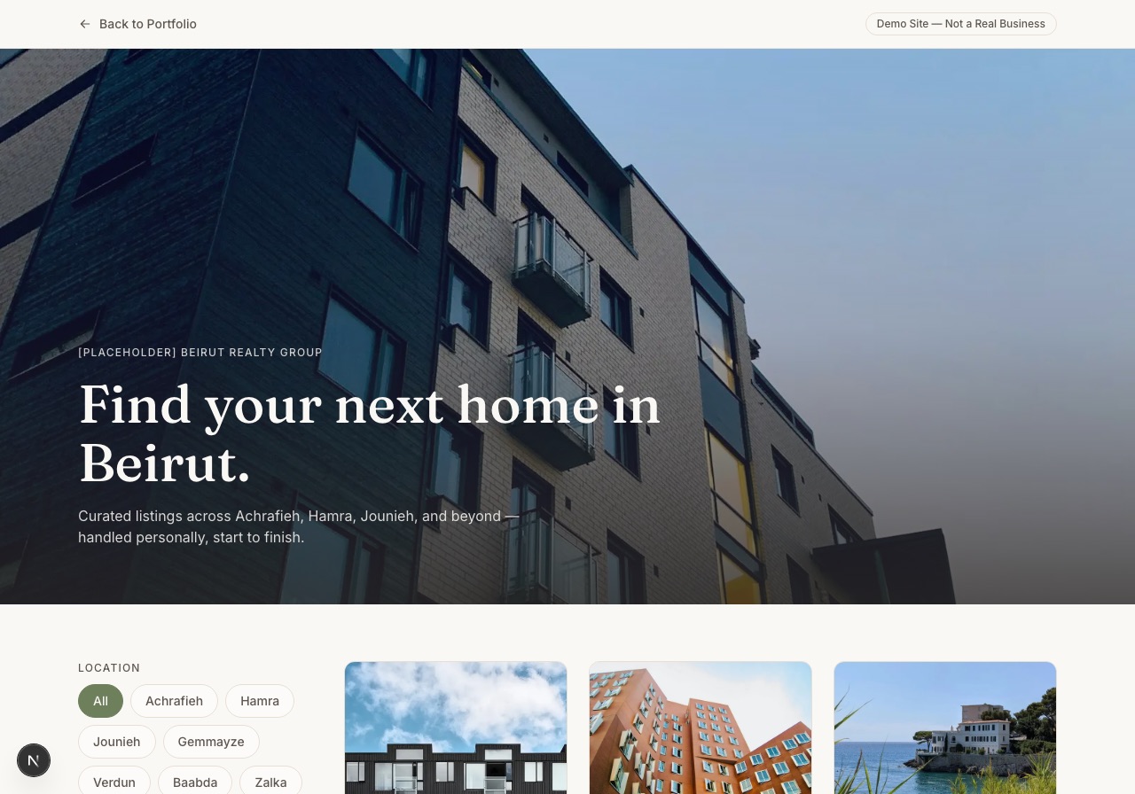 Real Estate Example preview